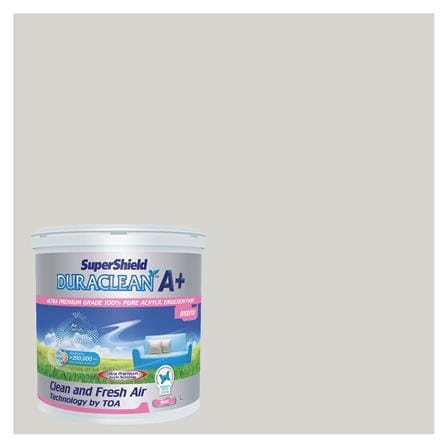 สีน้ำทาภายใน TOA SUPERSHIELD DURACLEAN A PLUS #8299 สี ICE AGE ด้าน 2.5 แกลลอน_0