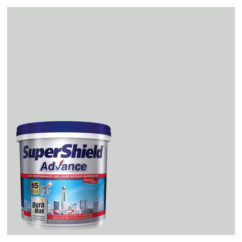 สีน้ำทาภายนอก ชนิดกึ่งเงา TOA SUPERSHIELD ADVANCE 8291 สี GREY MARE 9 ลิตร