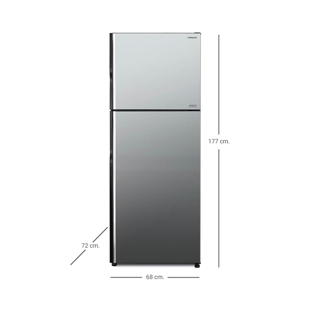 ตู้เย็น 2 ประตู HITACHI RVGX400PF-1MIR 14.4 คิว กระจกเงา อินเวอร์เตอร์