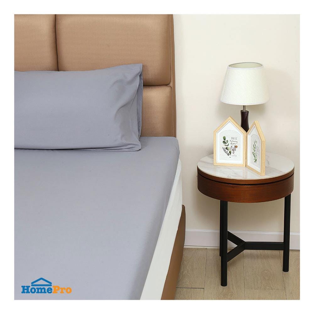 ชุดผ้าปูที่นอน TOPPER 3.5 ฟุต 2 ชิ้น HOME LIVING STYLE TWIN สีเทา
