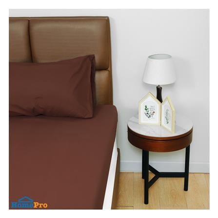 ชุดผ้าปูที่นอน TOPPER 3.5 ฟุต 2 ชิ้น HOME LIVING STYLE TWIN สีน้ำตาล_1