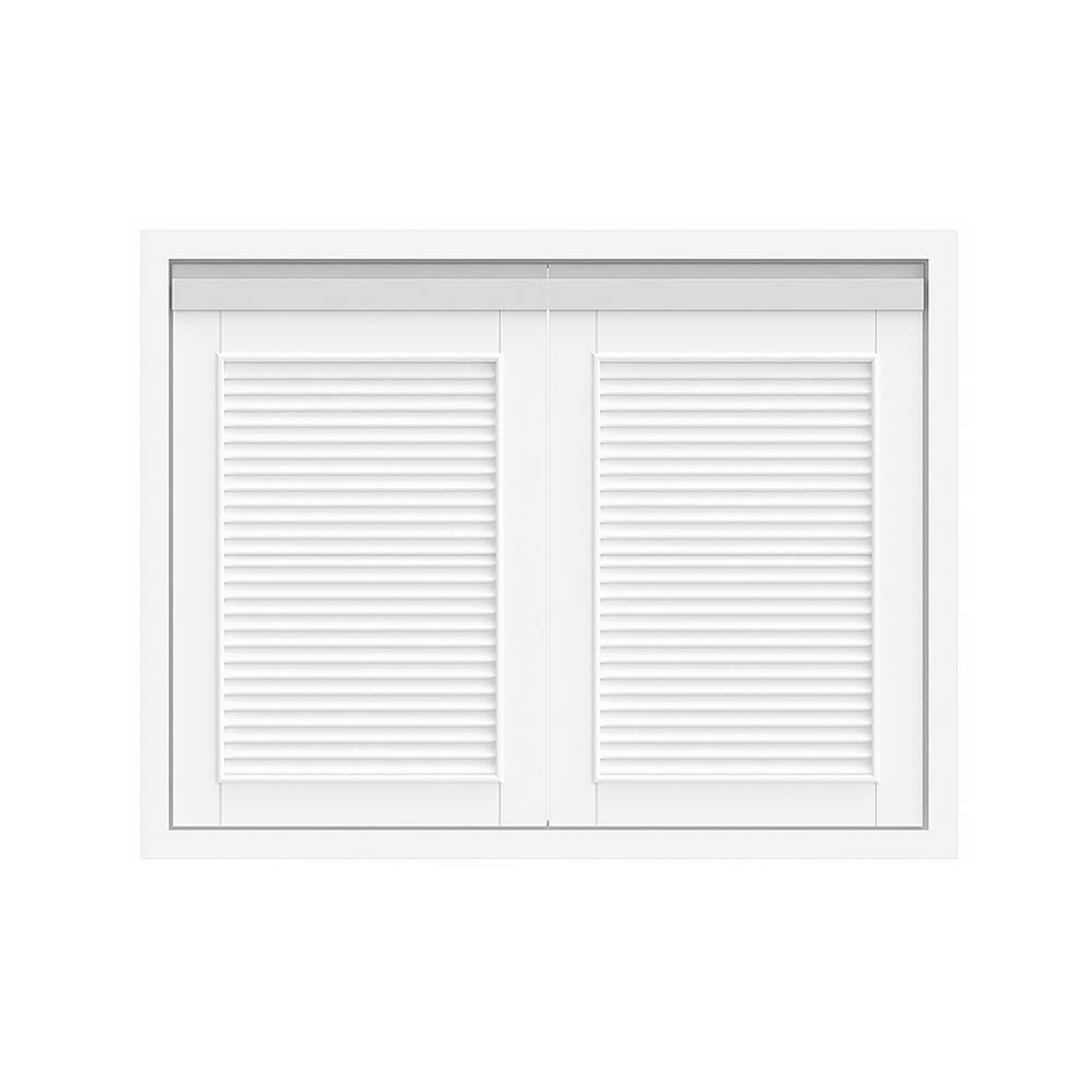 บานซิงค์คู่เกล็ด JUPITER ACADIA 83x63 ซม. สีขาว