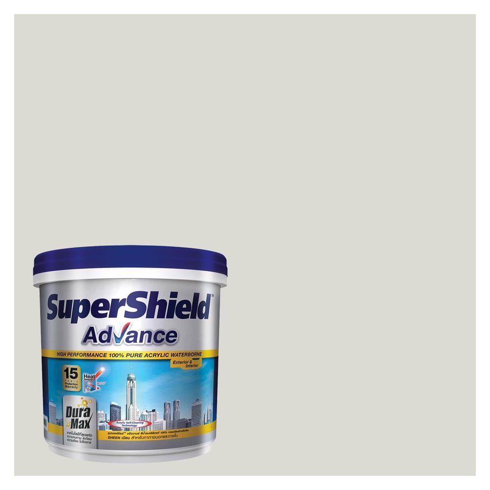 สีน้ำทาภายนอก TOA SUPERSHIELD ADVANCE 8332 สี WIBERIAN SNOWFLAKE เนียน 9 ลิตร