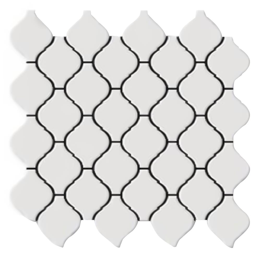 โมเสคพอร์ซเลน 29x25.2ซม.COTTO อาราเบสค์ ขาว PM
