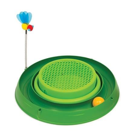 ของเล่นแมว CATIT PLAY 3IN1 CIRCUIT BALL สีเขียว