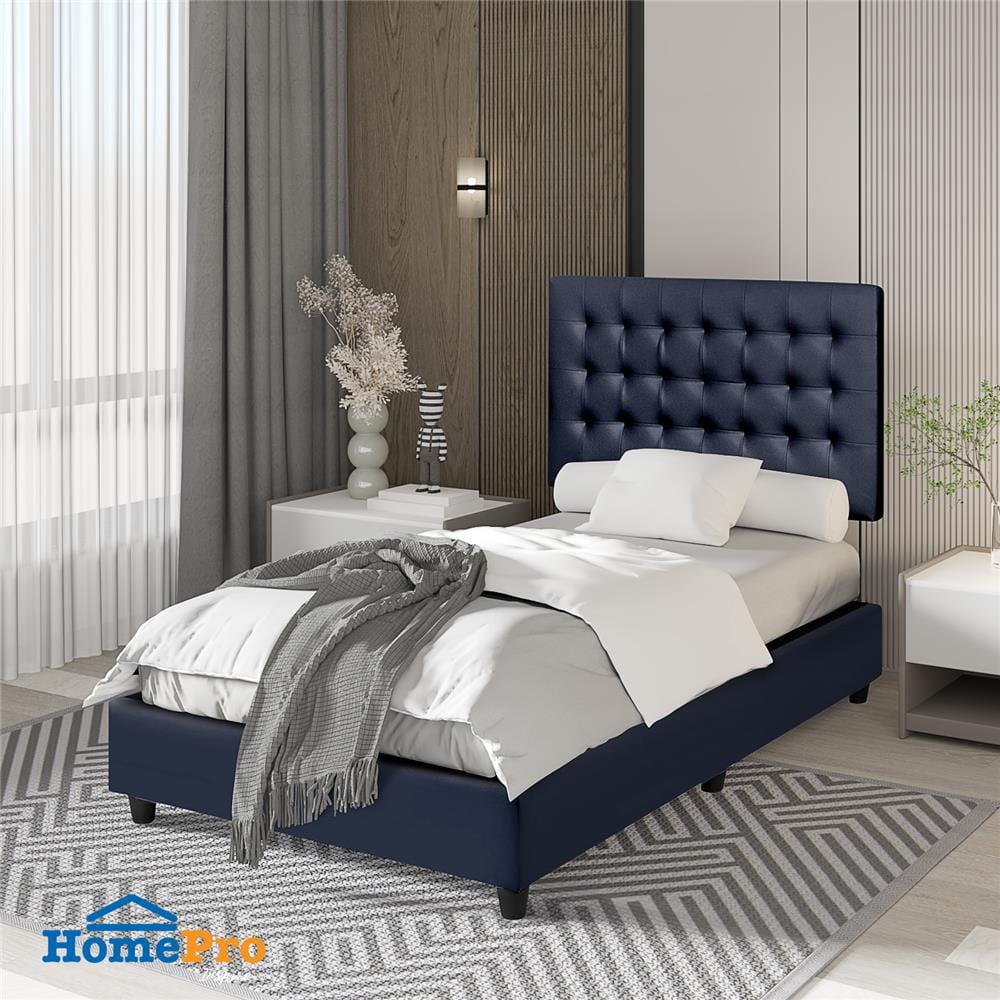 ฐานรองหัวเตียง 3.5 ฟุต HOME LIVING STYLE MUNICH สีกรมท่า