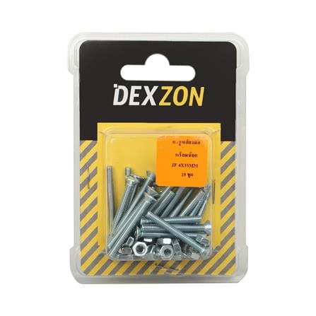 สกรูเกลียวมิลน็อต JF DEXZON 4X35 มม. 25 ตัว_1