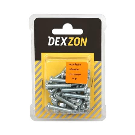 สกรูเกลียวมิลน็อต JP DEXZON 5X25 มม. 25 ตัว_1