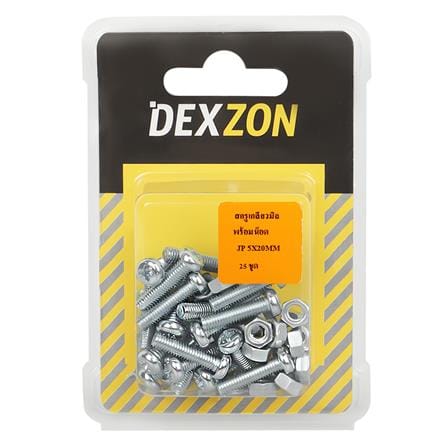 สกรูเกลียวมิลน็อต JP DEXZON 5X20 มม. 25 ตัว_1