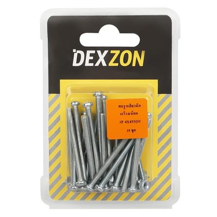 สกรูเกลียวมิลน็อต JP DEXZON 4X45 มม. 25 ตัว_1