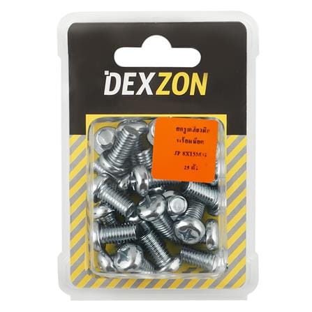 สกรูเกลียวมิลน็อต JP DEXZON 8X15 มม. 25 ตัว_1