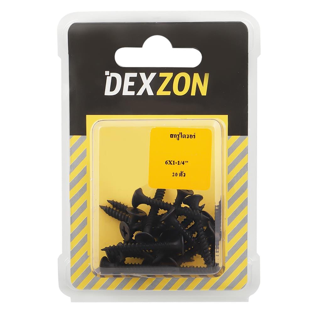 สกรูไดร์วอลล์ TF DEXZON 6X1-1/4 นิ้ว 20 ชิ้น