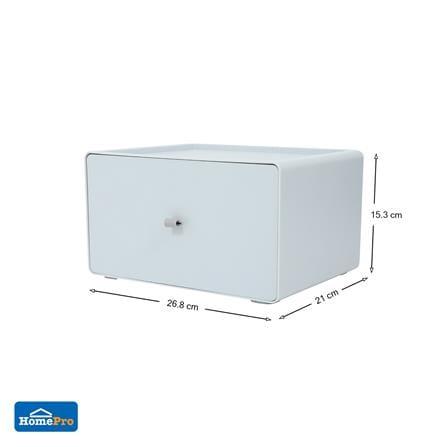 กล่องลิ้นชักเล็ก STACKO CUBE XL 26.8x21x15.3 ซม. สีเทา_8