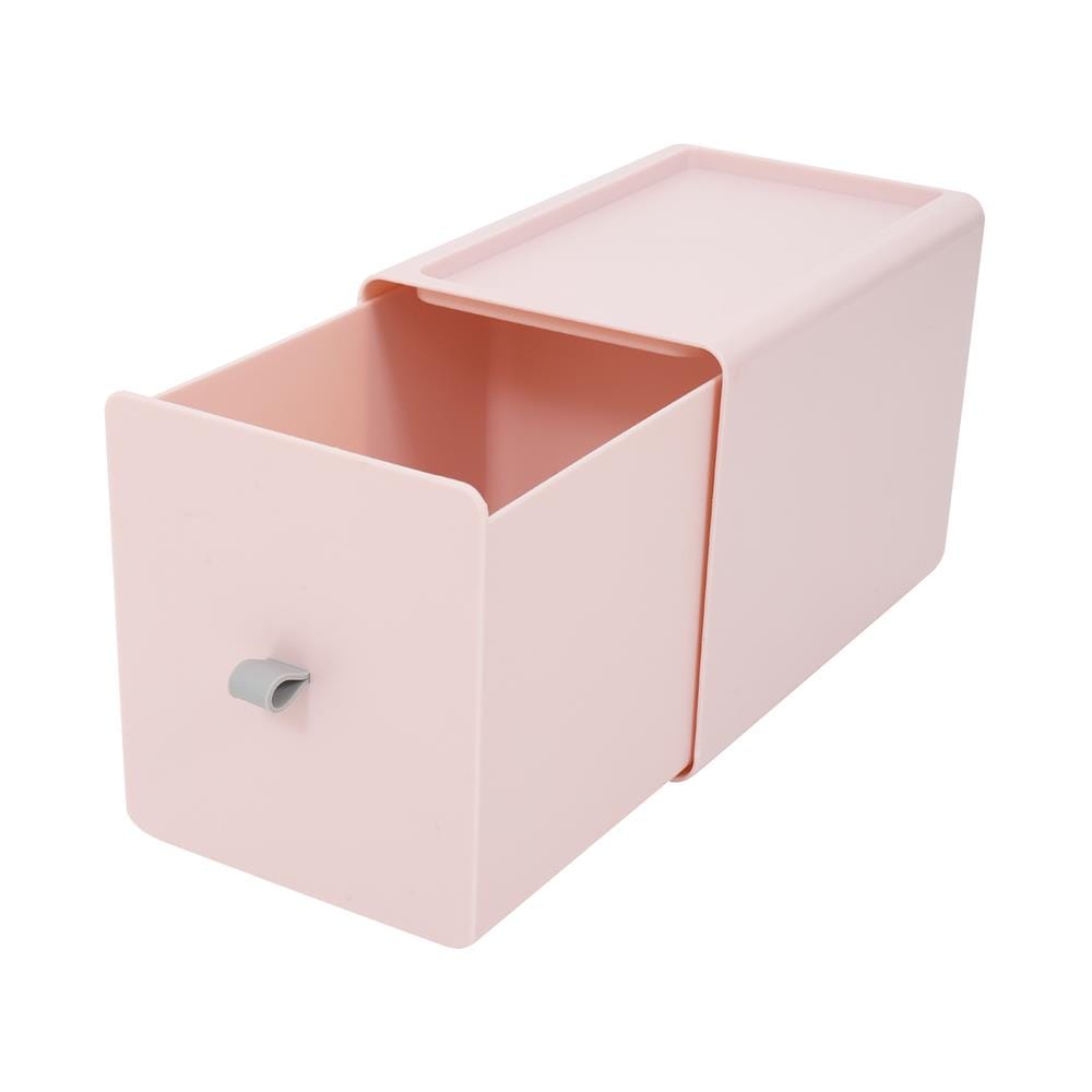 กล่องลิ้นชักเล็ก STACKO CUBE L 13.3x21x15.3 ซม. สีชมพู