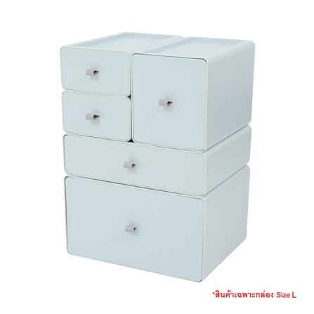 กล่องลิ้นชักเล็ก STACKO CUBE L 13.3x21x15.3 ซม. สีเทา_5