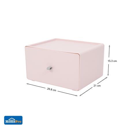 กล่องลิ้นชักเล็ก STACKO CUBE XL 26.8x21x15.3 ซม. สีชมพู_8