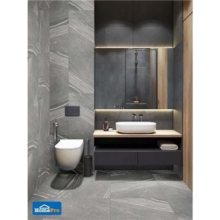 กระเบื้องพื้น 60x60 ซม. COTTO ควีนสโตน กราไฟต์ (HYG)PM 1.44M2_2