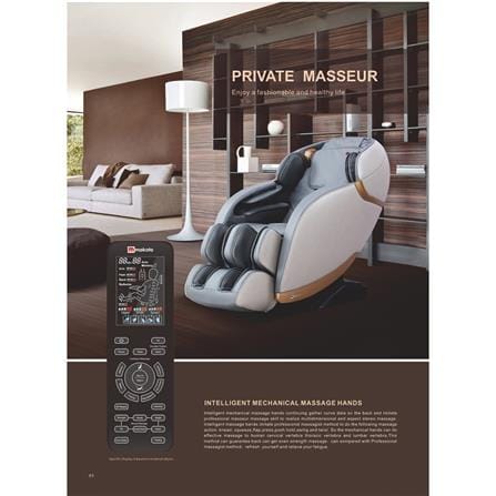 เก้าอี้นวดไฟฟ้า MAKOTO A-301 สีเทา_4