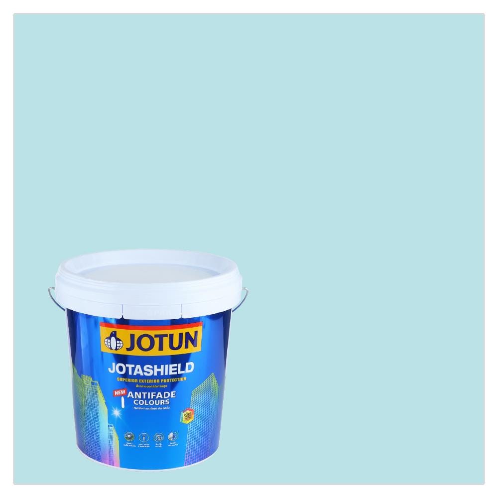 สีน้ำทาภายนอก JOTUN JOTASHIELD ANTIFADE COLOURS 5136 สี ICE TURQUOISE กึ่งเงา 2.5 แกลลอน