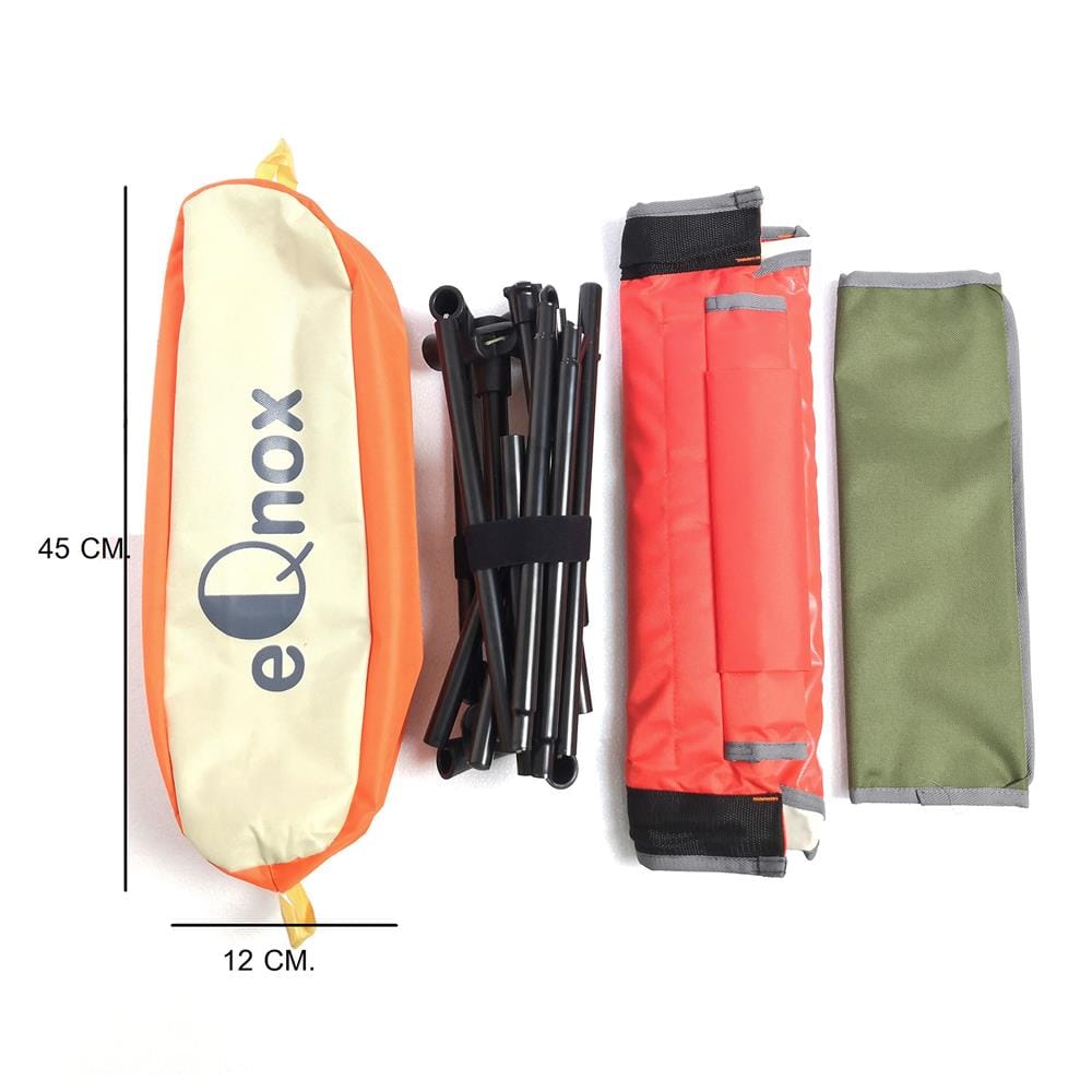 เก้าอี้สนาม EQNOX MOON CHAIR XL สีส้ม/เทา