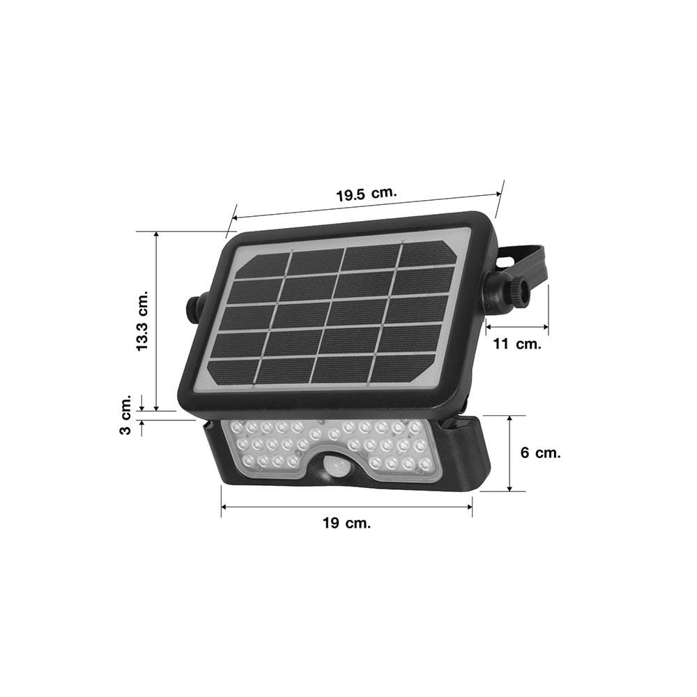 ไฟผนังภายนอก SOLAR EVE 596085 5 วัตต์ DAYLIGHT สีดำ