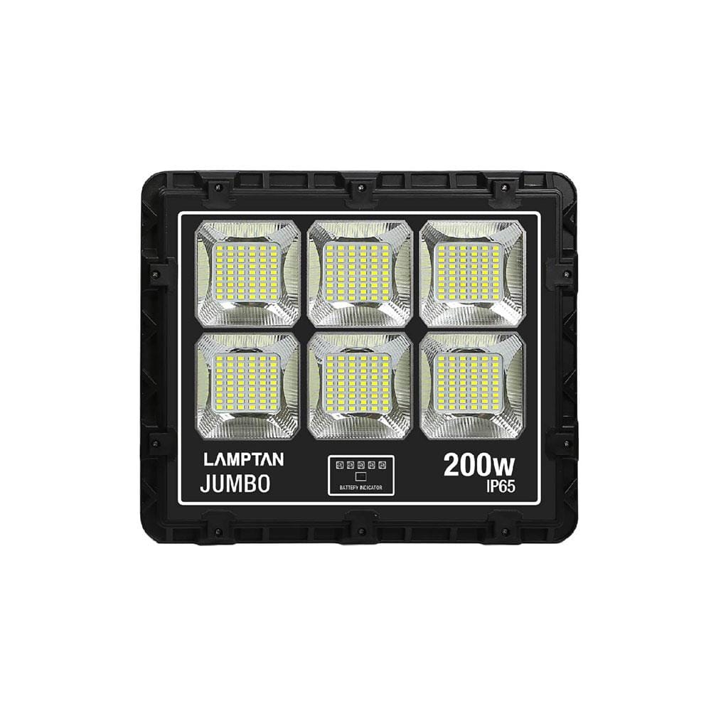 ไฟสปอตไลท์ SOLAR LAMPTAN FLOOD 200 วัตต์ DAYLIGHT สีดำ