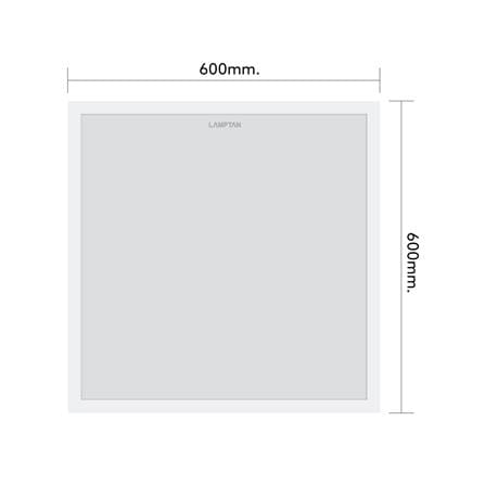 โคมติดลอย LED LAMPTAN PANEL2 42 วัตต์ DAYLIGHT COOLWHITE COOLDAYLIGHT  60x60 ซม._7