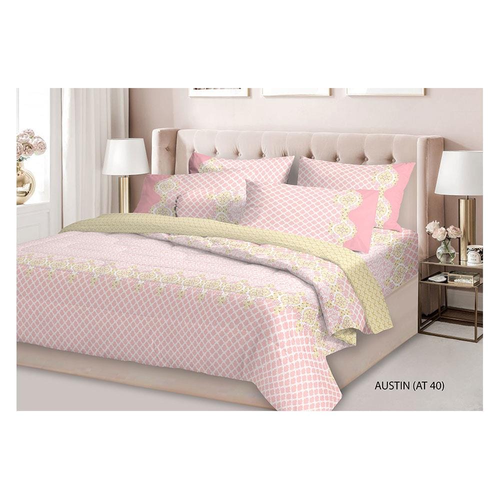 ชุดผ้าปูที่นอน 3.5 ฟุต 3 ชิ้น STEVENS COTTON FRESH AT40