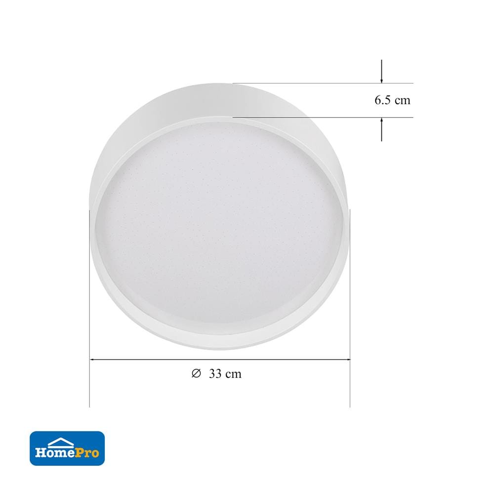 ไฟเพดาน LED CARINI ZY832-S 13 นิ้ว 24 วัตต์ DAYLIGHT สีขาว