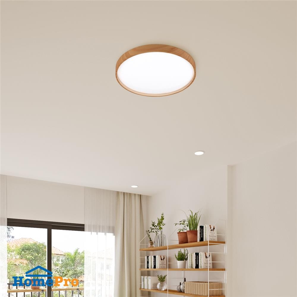 ไฟเพดาน LED CARINI ZY828-ML 15 นิ้ว 36 วัตต์ DAYLIGHT สีขาว/น้ำตาล