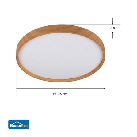 ไฟเพดาน LED CARINI ZY828-ML 15 นิ้ว 36 วัตต์ DAYLIGHT สีขาว/น้ำตาล_5