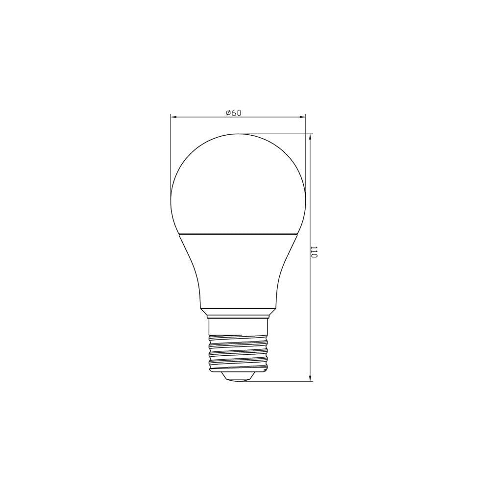 หลอด LED SHINING A60 9 วัตต์ DAYLIGHT E27 แพ็ก 4 ชิ้น