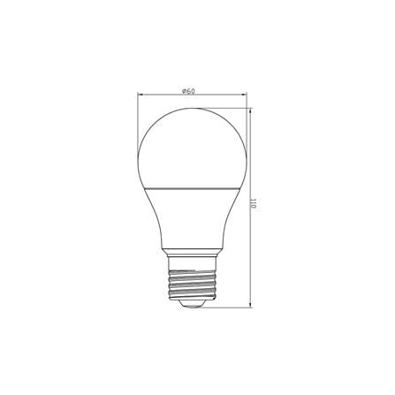 หลอด LED SHINING A60 9 วัตต์ DAYLIGHT E27 แพ็ก 4 ชิ้น_10