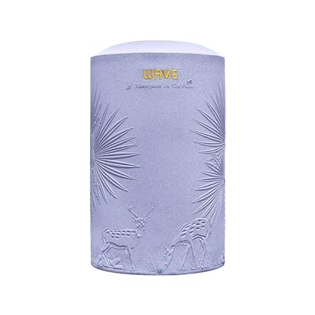 ถังเก็บน้ำ WAVE THE PALM 2000 ลิตร สีม่วงขาวอมฟ้า