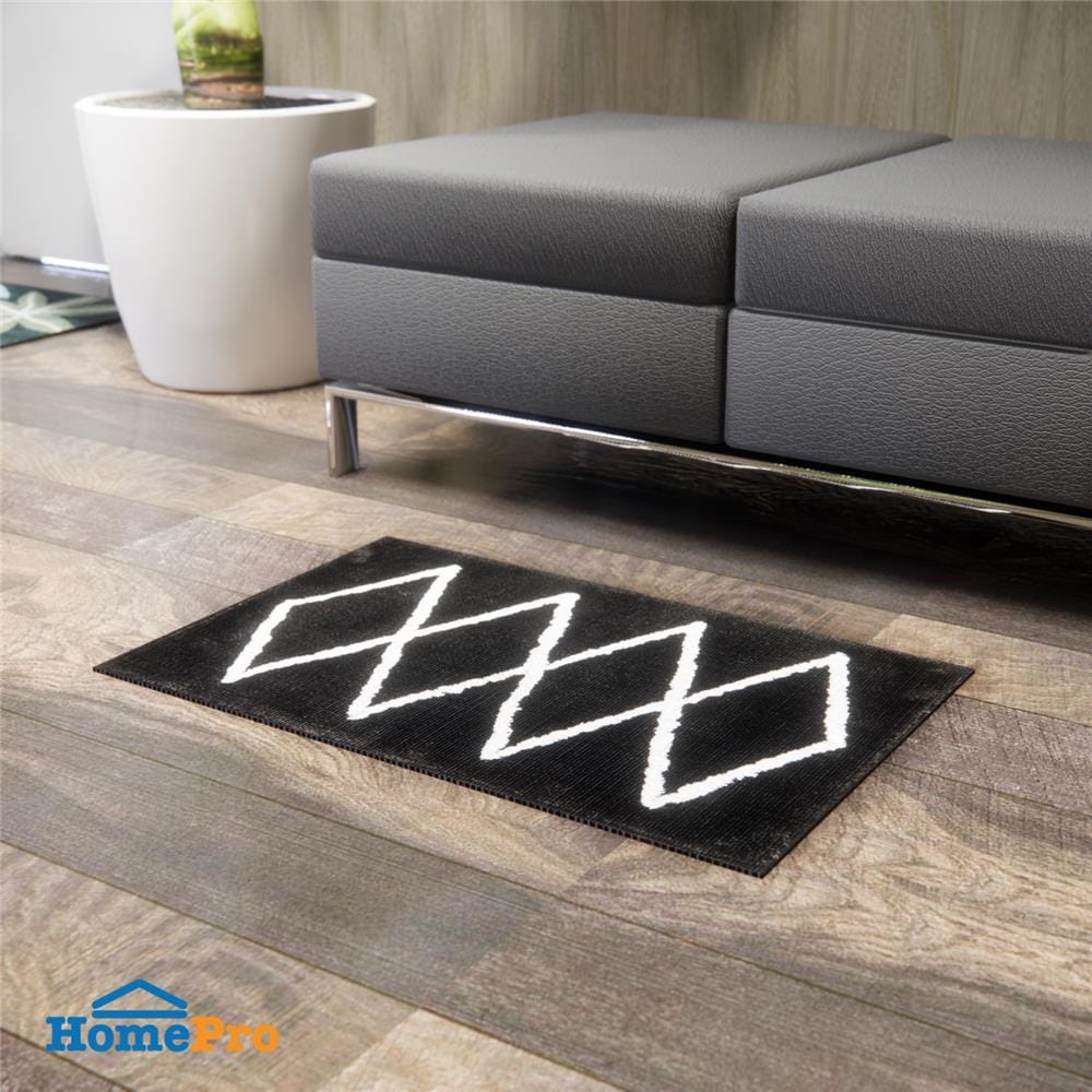 พรม HOME LIVING STYLE LEVI 45x70 ซม. สีดำ