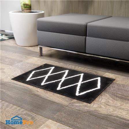 พรม HOME LIVING STYLE LEVI 45x70 ซม. สีดำ_3