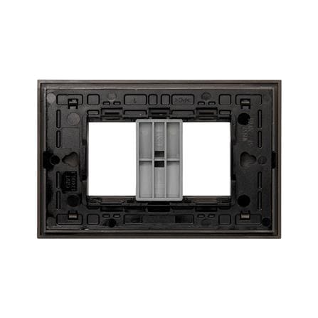 หน้ากาก 2 ช่อง HACO W1932-ST QX สี MATT BLACK_3