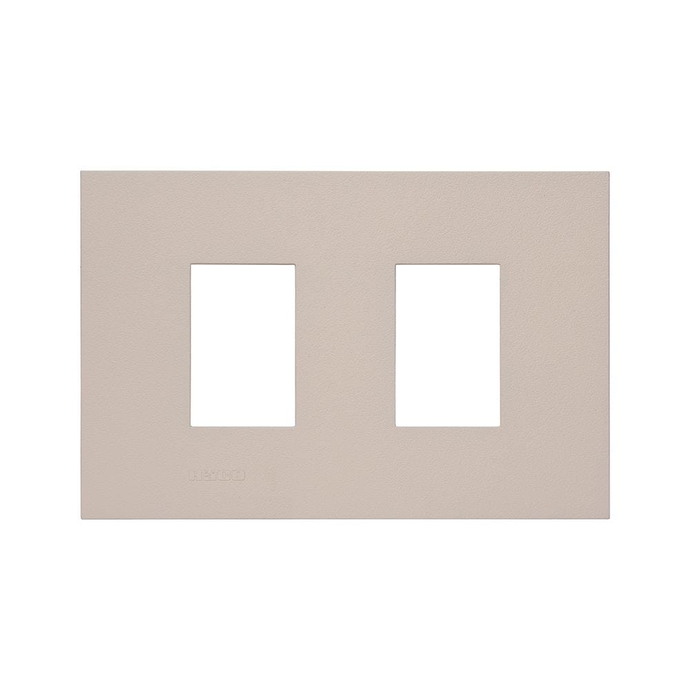 หน้ากาก 2 ช่อง HACO W1932-STP QX สี TAUPE