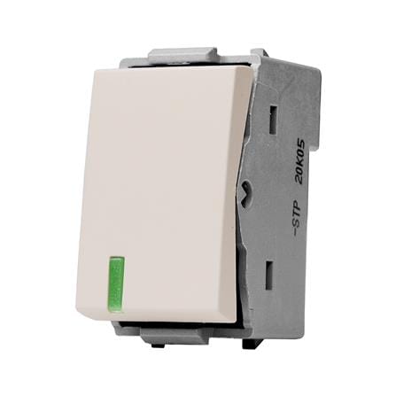 สวิตช์ 1 ทาง HACO QX W2711-STP ขนาด 1 ช่อง สีทู๊ป_1