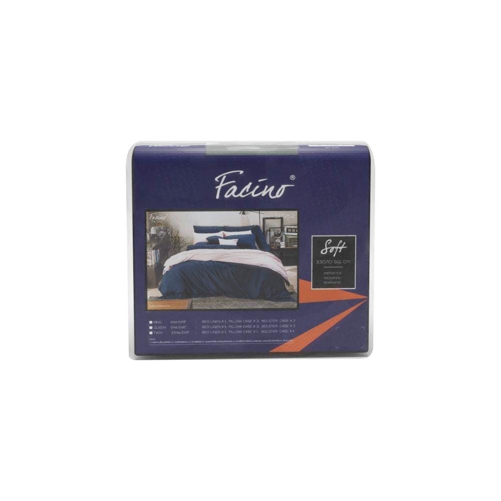 ชุดผ้าปูที่นอน 6 ฟุต 5 ชิ้น FACINO SOLID SF052