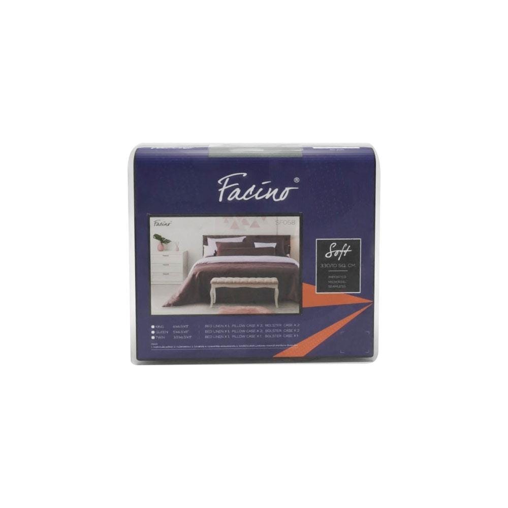 ชุดผ้าปูที่นอน 5 ฟุต 5 ชิ้น FACINO SOLID SF058
