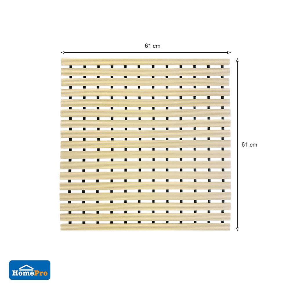 แผ่นกันลื่น HOME LIVING STYLE CARLIN 61X61 ซม. สีครีม
