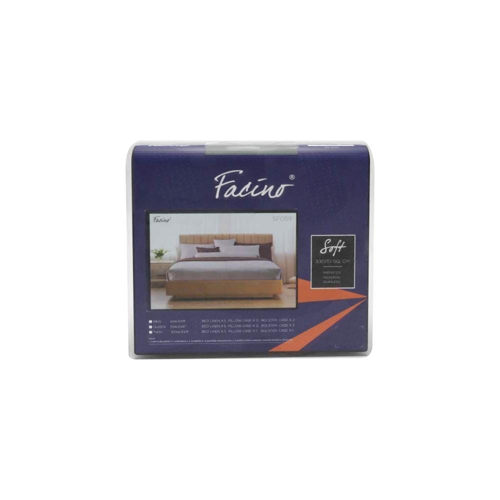 ชุดผ้าปูที่นอน 5 ฟุต 5 ชิ้น FACINO SOLID SF059