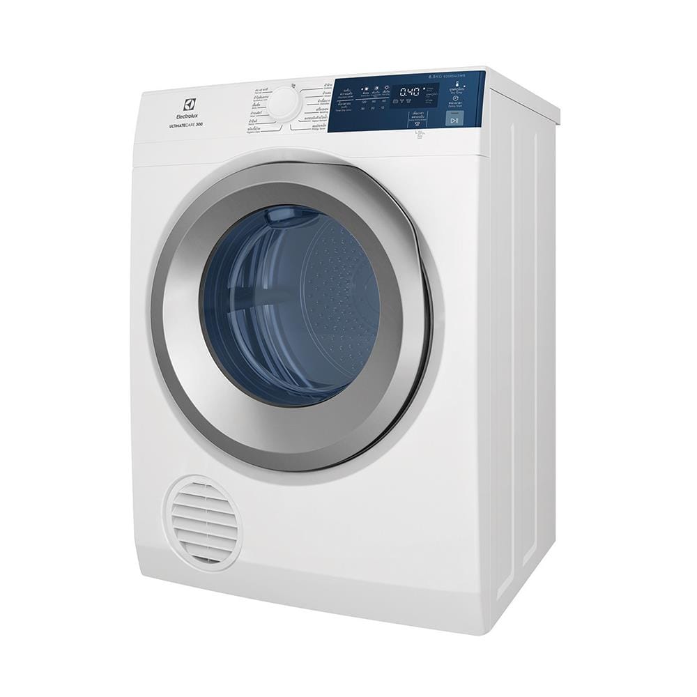 เครื่องอบผ้าฝาหน้า ELECTROLUX EDS854J3WB 8.5 กก.+ขาตั้ง