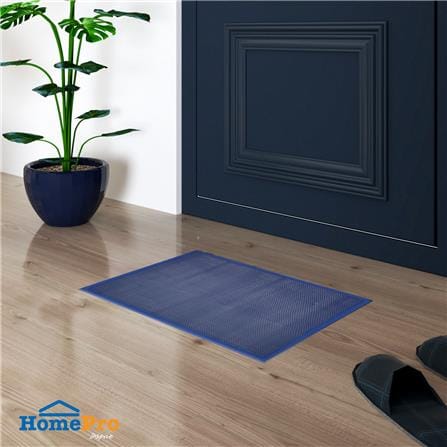 พรมเช็ดเท้าดักฝุ่น HOME LIVING STYLE Z 48X68 ซม. สีน้ำเงิน_4