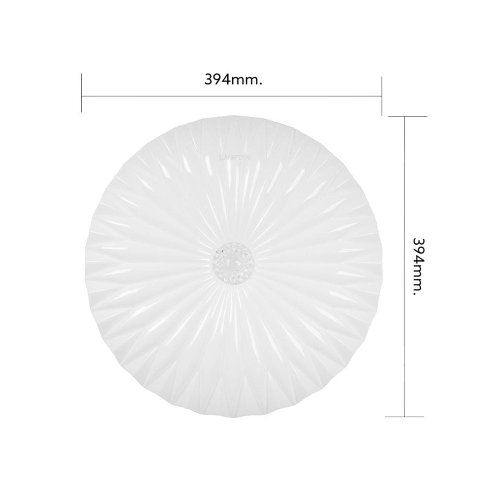ไฟเพดาน LED LAMPTAN LOTUS 15.5 นิ้ว 36 วัตต์ DAYLIGHT/COOL WHITE/WARM WHITE สีขาว