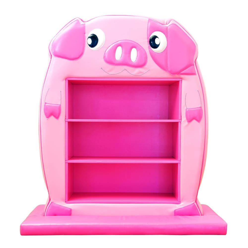 ชั้นวางของเด็กแบบตั้งพื้น PLAYSANOOK หมู สีชมพู