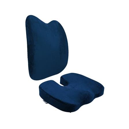 เซ็ตเบาะรองหลังและรองนั่งเพื่อสุขภาพ BEWELL H06/HT001 สีน้ำเงิน_0