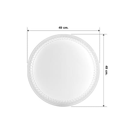 ไฟเพดาน LED EVE 570931 20 นิ้ว 42 วัตต์ DAYLIGHT/COOL WHITE/WARM WHITE สีขาว_6