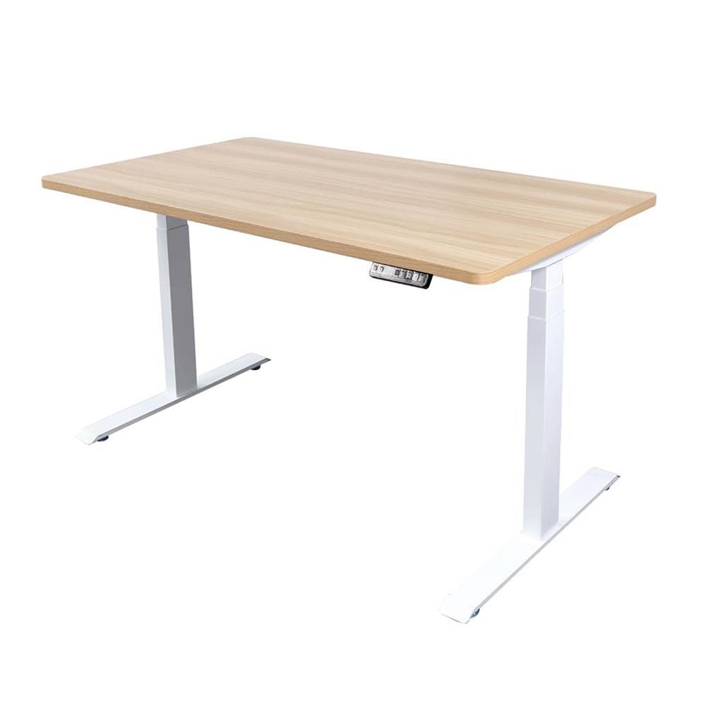 D.I.Y. โต๊ะทำงานปรับระดับ BEWELL ERGO 140X75 ซม. สีโอ๊ค/ขาว